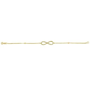 Beelo Gold 14K Altın Sonsuzluk Bileklik
