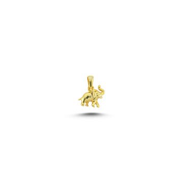 Beelo Gold 14K Altın Fil Minimal Kolye Ucu