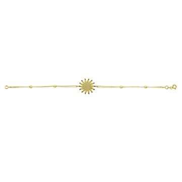 Beelo Gold 14K Altın Güneş Bileklik