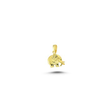 Beelo Gold 14K Altın Fil Minimal Kolye Ucu