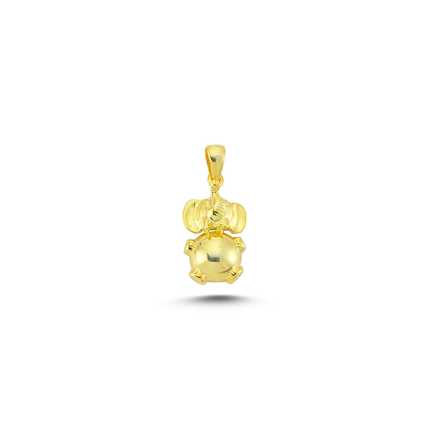 Beelo Gold 14K Altın Fil Kolye Ucu