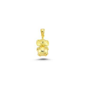 Beelo Gold 14K Altın Fil Kolye Ucu
