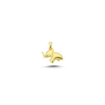Beelo Gold 14K Altın Fil Kolye Ucu