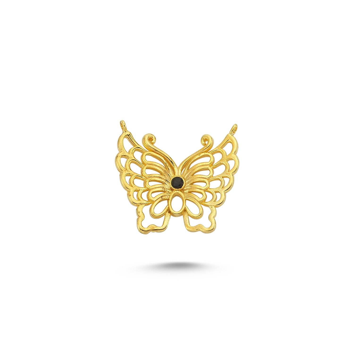 Beelo Gold 14K Altın Kelebek Kolye Ucu