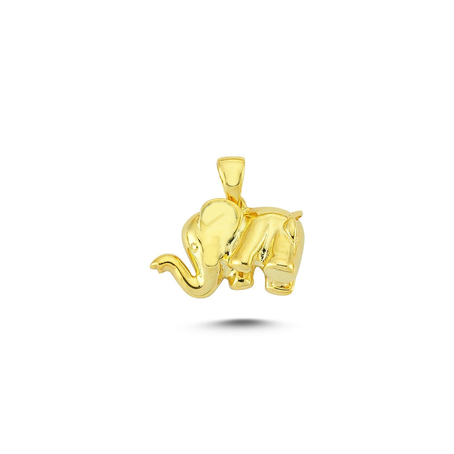 Beelo Gold 14K Altın Fil Kolye Ucu