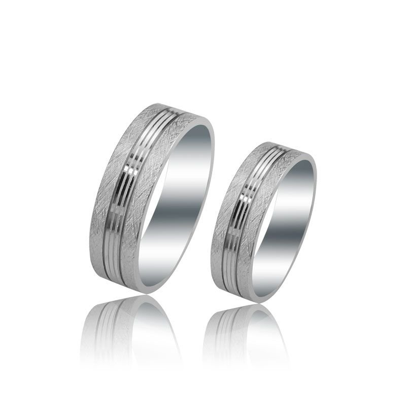 Beelo Gold 14K Altın 6 mm Alyans İkili Set Yüzük