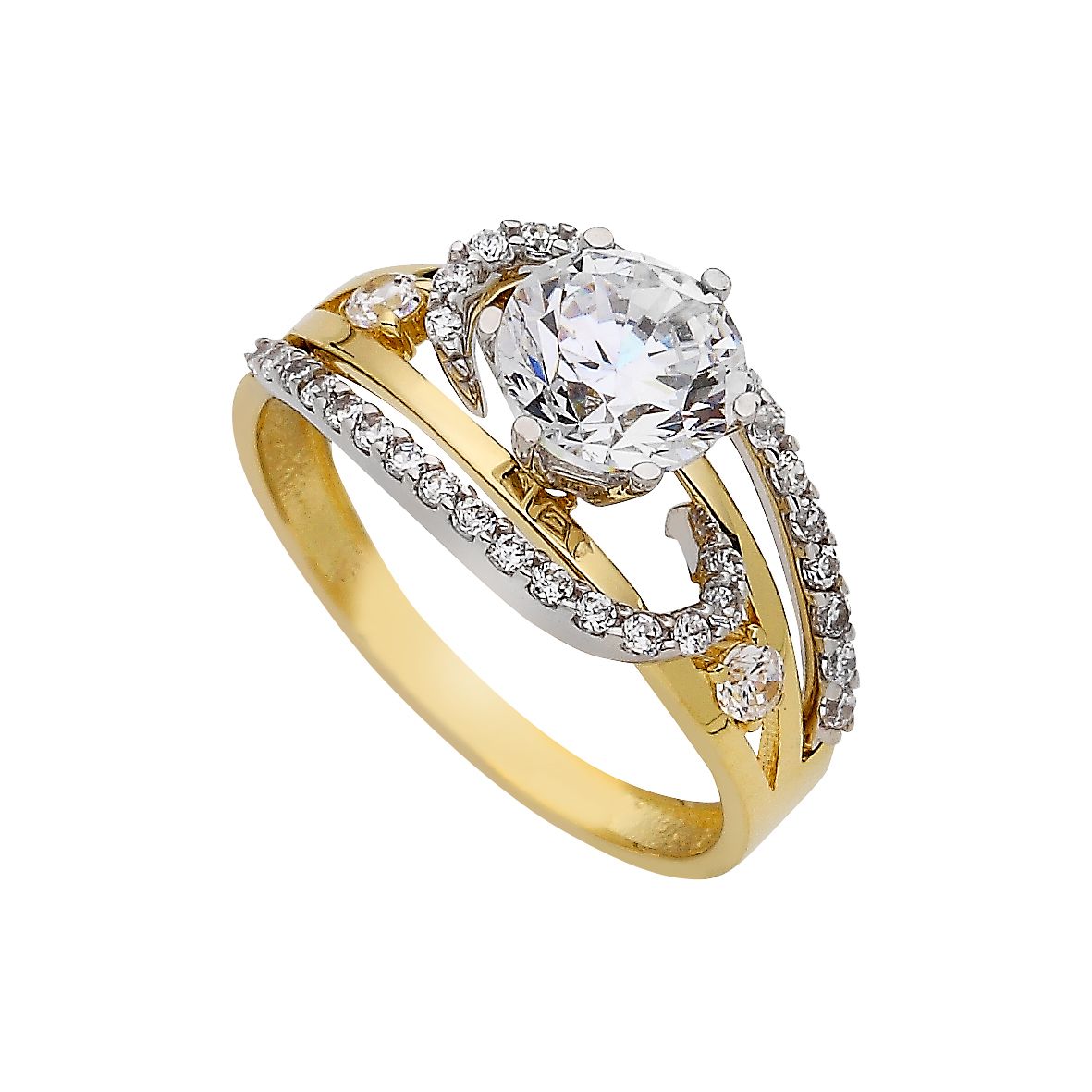 Beelo Gold 14K Altın Tek Taş Yüzük TYTT088