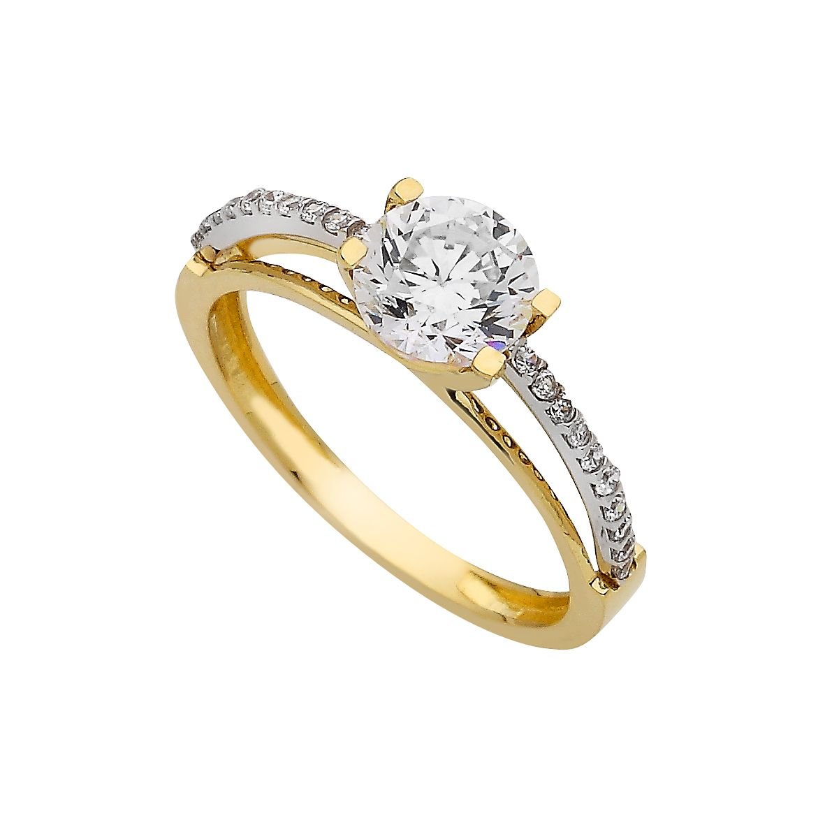 Beelo Gold 14K Altın Tek Taş Yüzük TYTT089