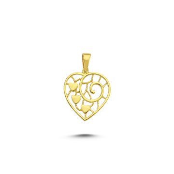 Beelo Gold 14K Altın Kalp Kolye Ucu