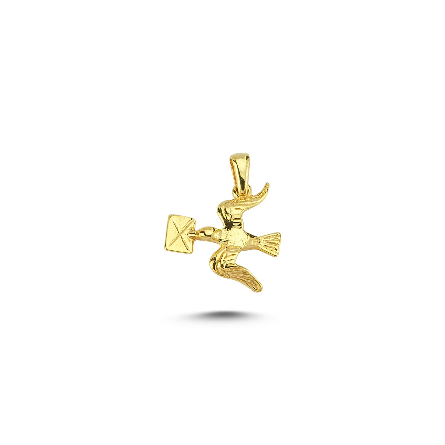 Beelo Gold 14K Altın Güvercin Kolye Ucu