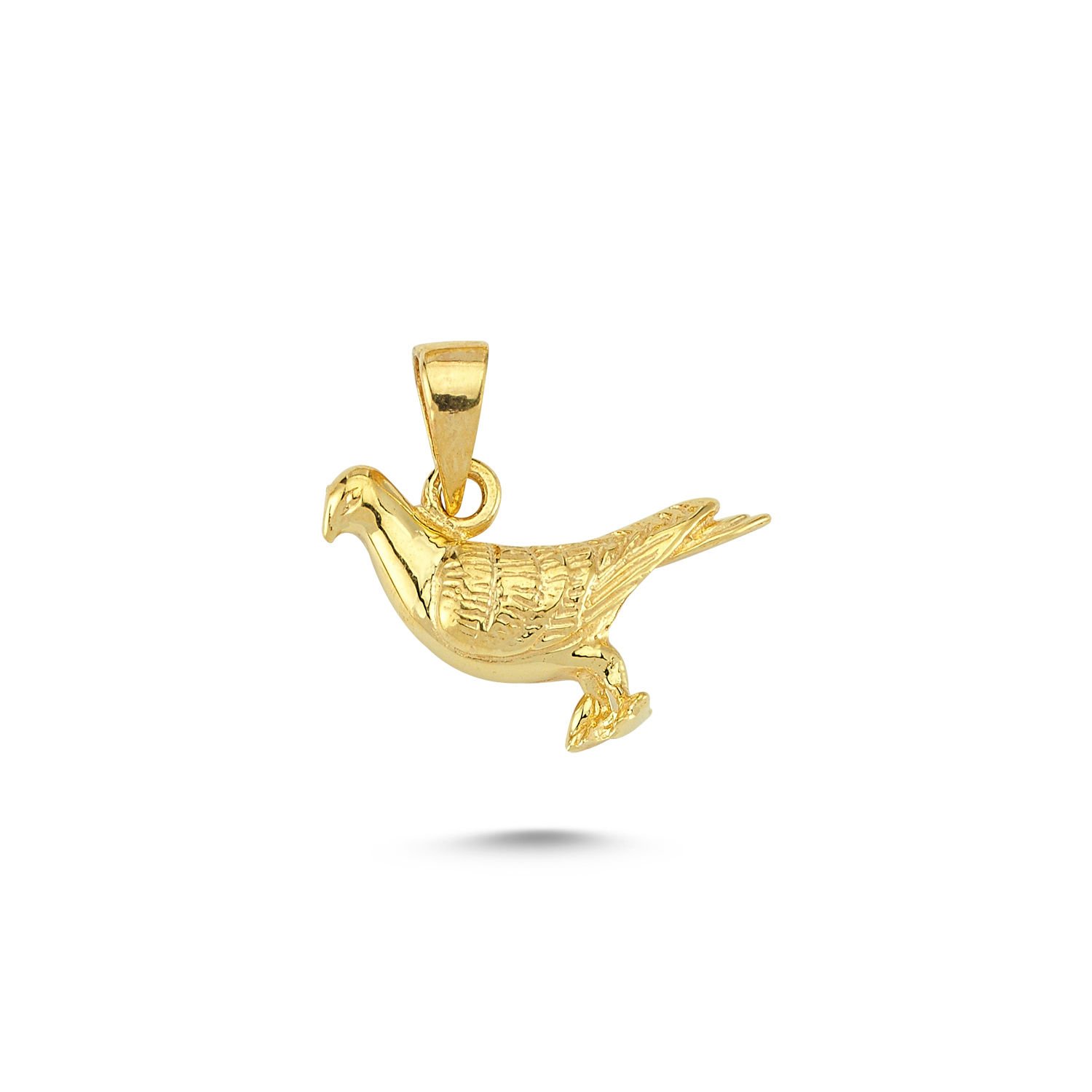 Beelo Gold 14K Altın Güvercin Kolye Ucu
