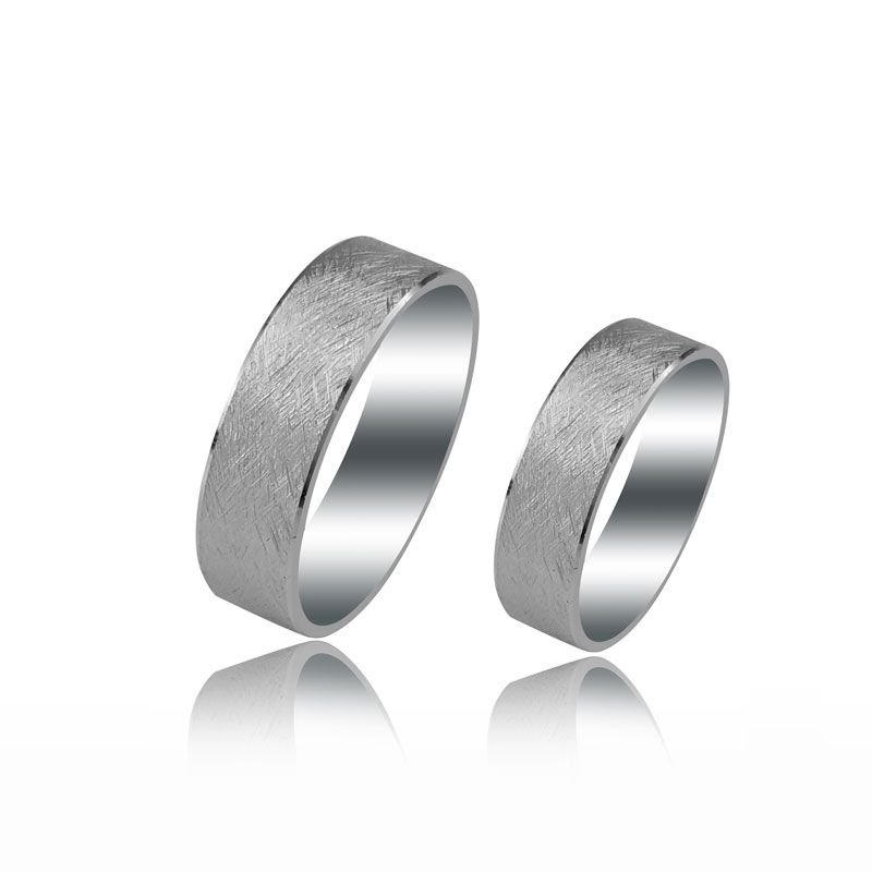 Beelo Gold 14K Altın 7 mm Alyans İkili Set Yüzük