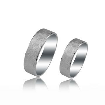 Beelo Gold 14K Altın 7 mm Alyans İkili Set Yüzük