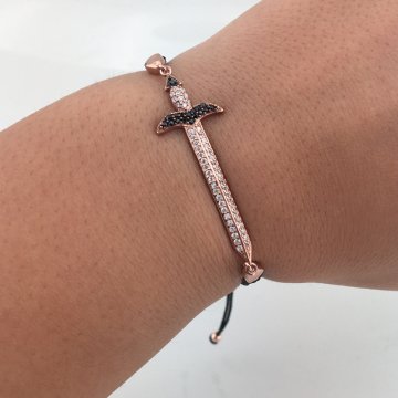 Beelo Silver 925K Gümüş Kılıç Bileklik