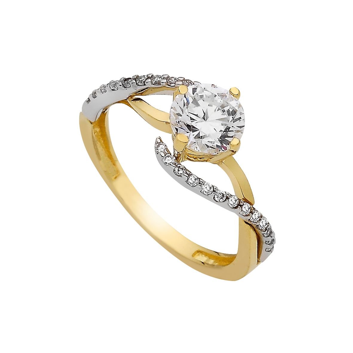 Beelo Gold 14K Altın Tek Taş Yüzük TYTT099