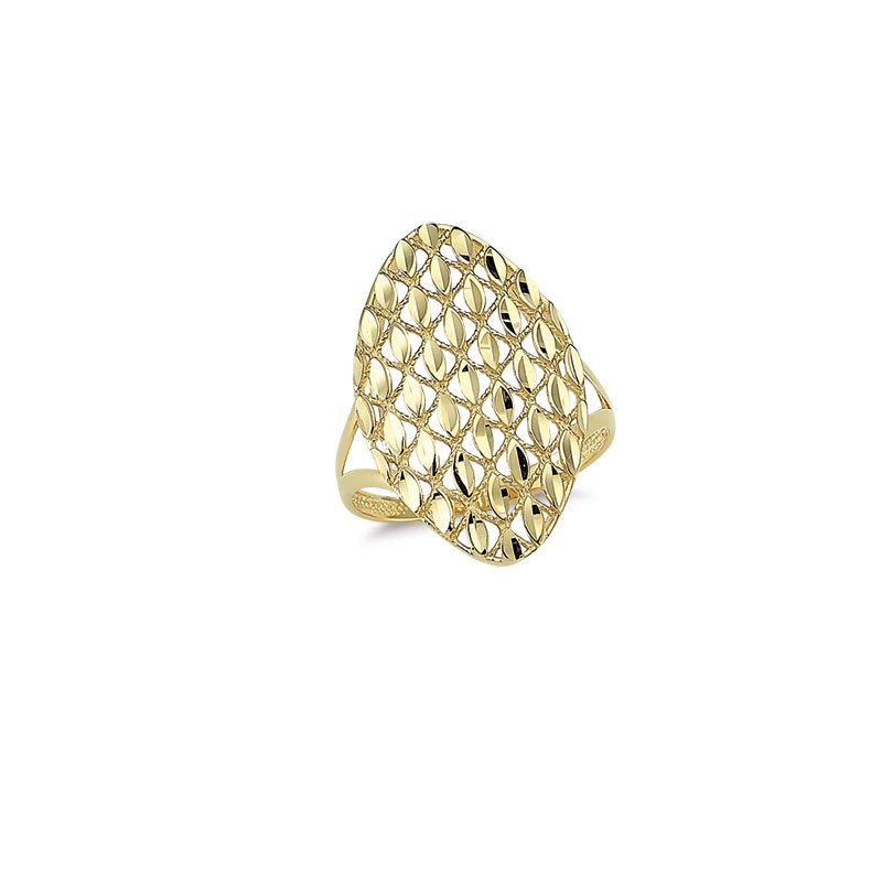 Beelo Gold 14K Altın Tasarım Yüzük