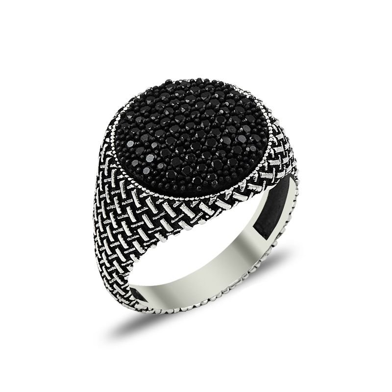 Beelo Silver 925K Gümüş Zirkon Erkek Yüzük BSBT055