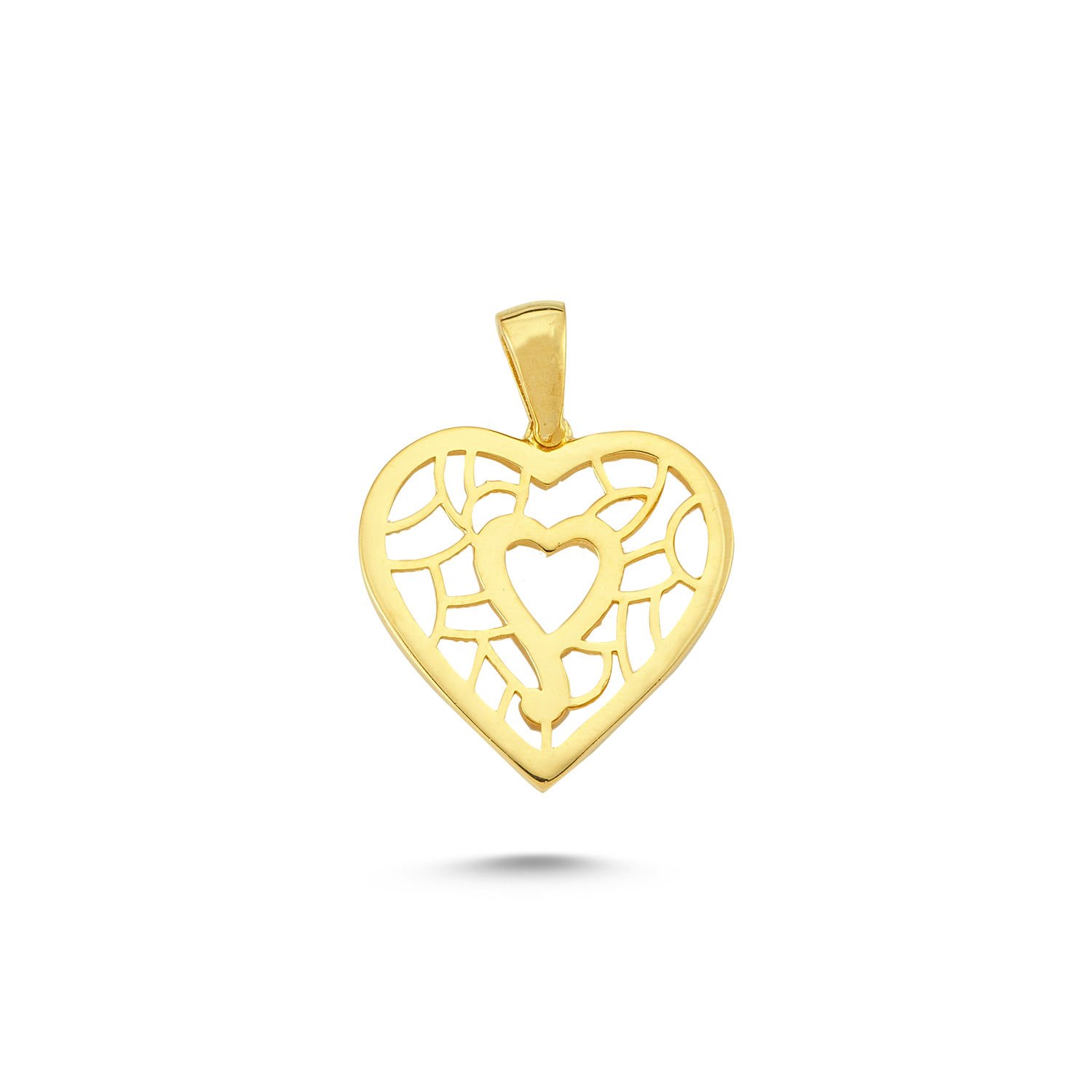 Beelo Gold 14K Altın Kalp Kolye Ucu