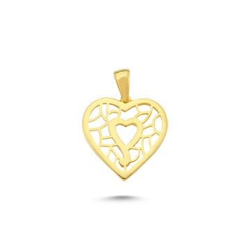 Beelo Gold 14K Altın Kalp Kolye Ucu