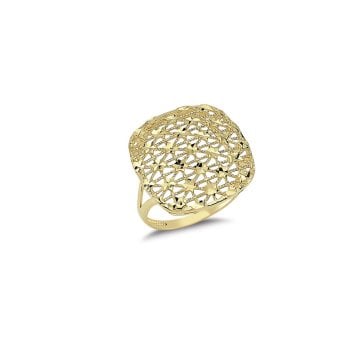 Beelo Gold 14K Altın Tasarım Yüzük