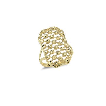 Beelo Gold 14K Altın Tasarım Yüzük
