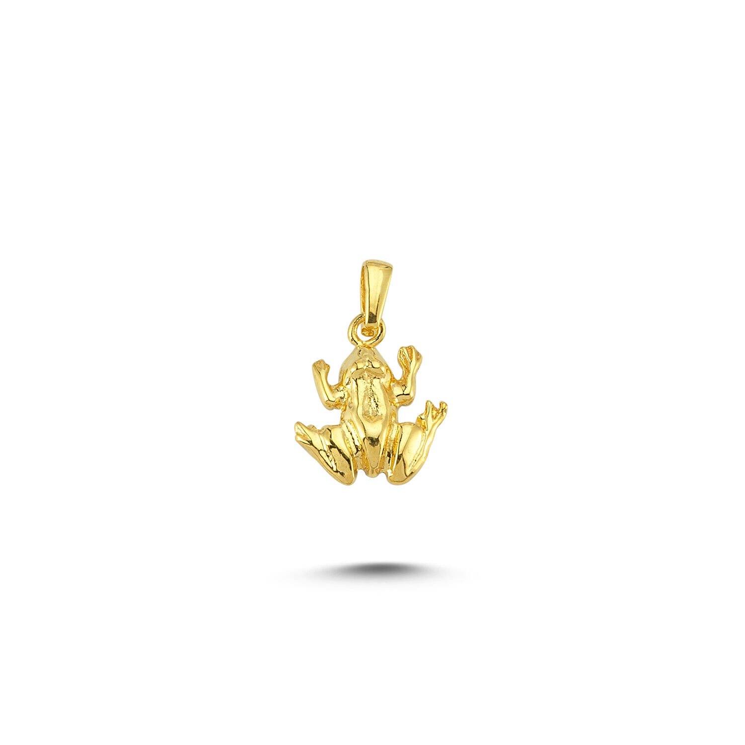Beelo Gold 14K Altın Kurbağa Kolye Ucu
