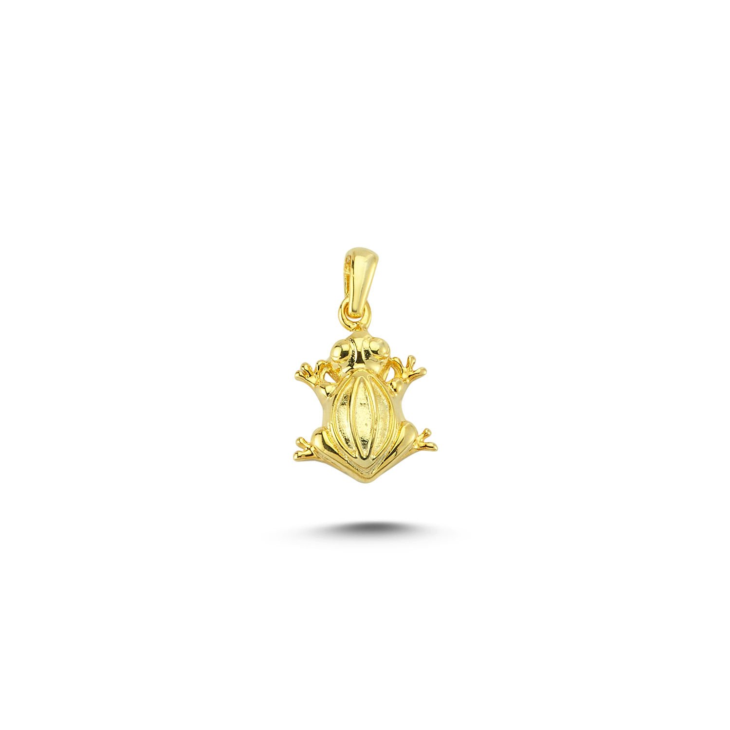 Beelo Gold 14K Altın Kurbağa Kolye Ucu