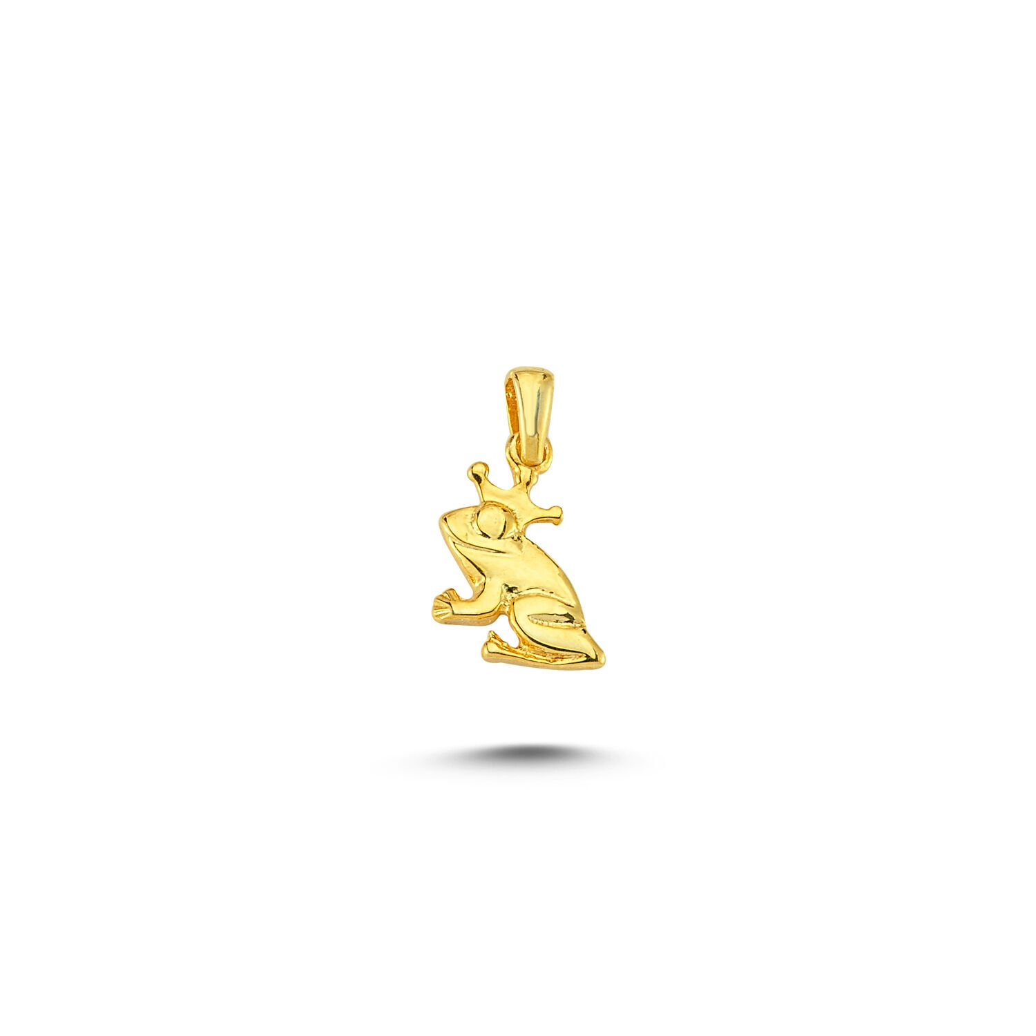 Beelo Gold 14K Altın Kurbağa Kolye Ucu