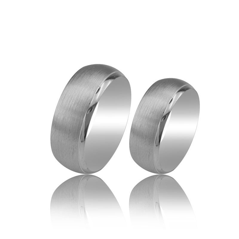 Beelo Gold 14K Altın 8 mm Alyans İkili Set Yüzük