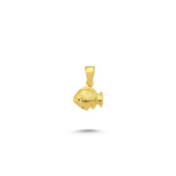 Beelo Gold 14K Altın Balık Kolye Ucu
