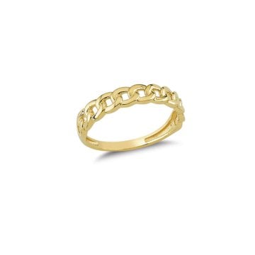 Beelo Gold 14K Altın Zincir Yüzük