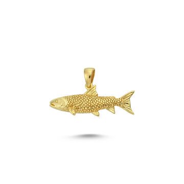 Beelo Gold 14K Altın Balık Kolye Ucu