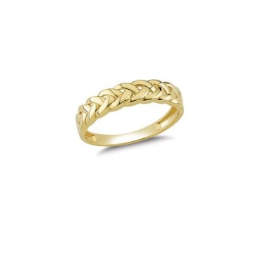 Beelo Gold 14K Altın Tasarım Zincir Yüzük