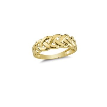Beelo Gold 14K Altın Tasarım Zincir Yüzük