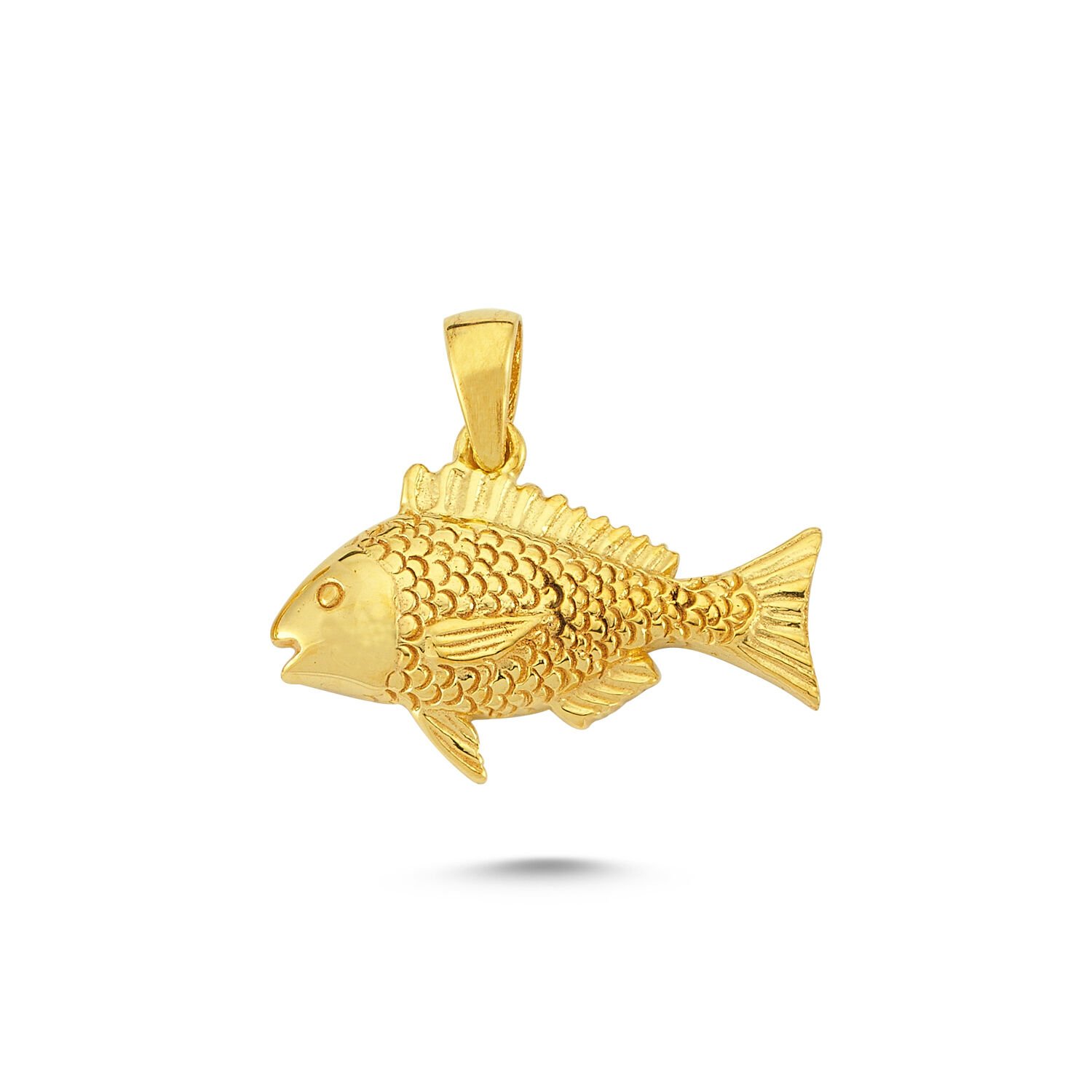 Beelo Gold 14K Altın Balık Kolye Ucu