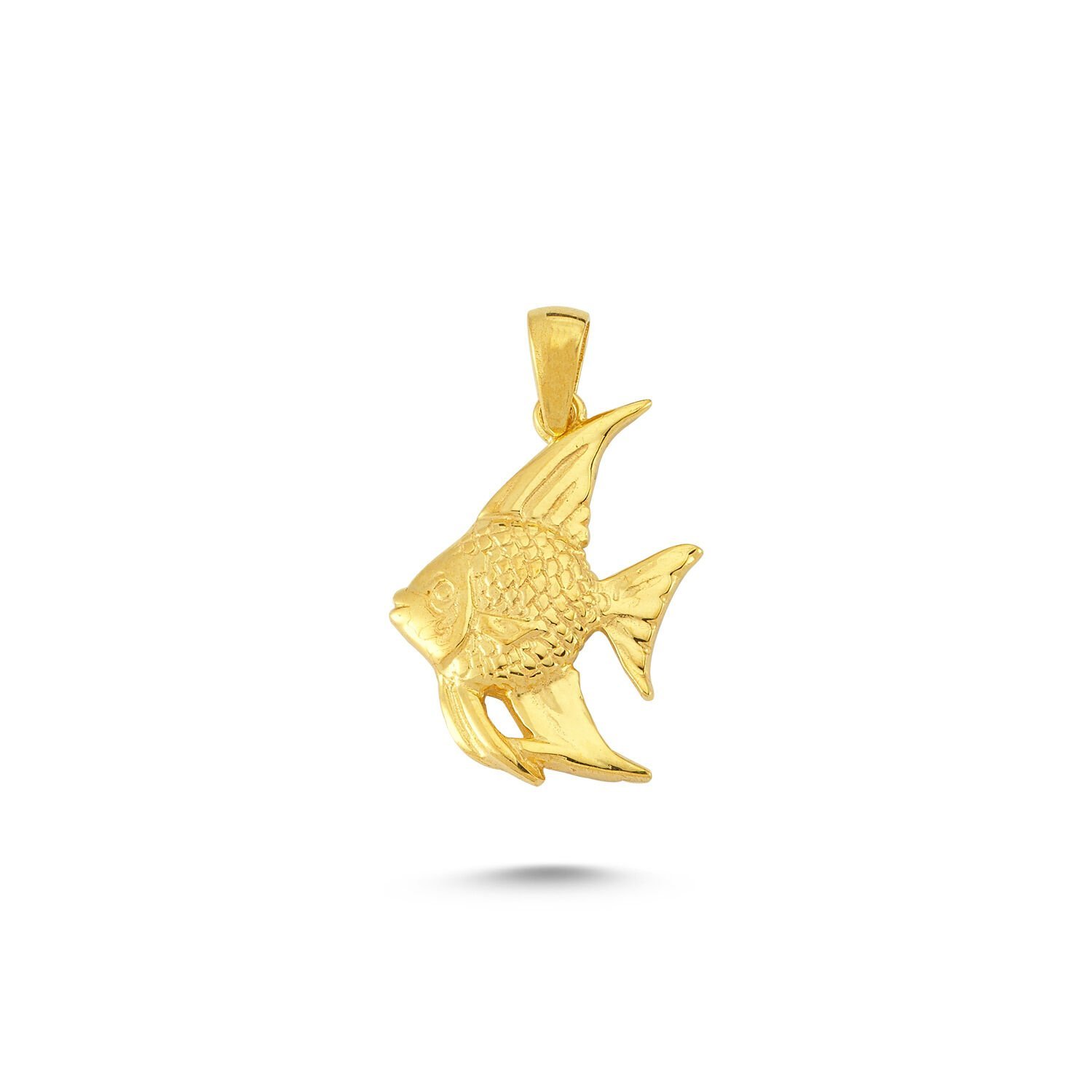 Beelo Gold 14K Altın Balık Kolye Ucu