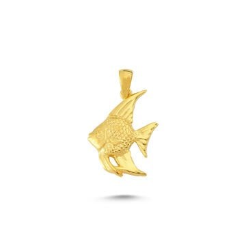 Beelo Gold 14K Altın Balık Kolye Ucu