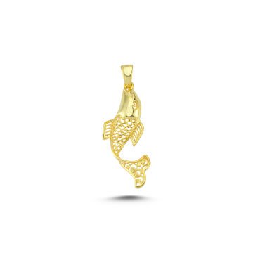Beelo Gold 14K Altın Balık Kolye Ucu