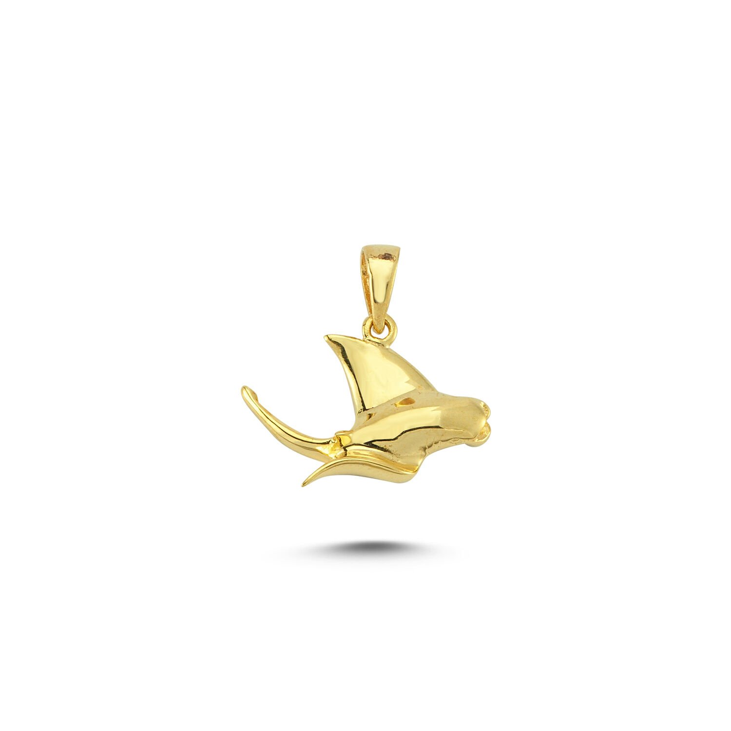 Beelo Gold 14K Altın Köpek Balığı Kolye Ucu