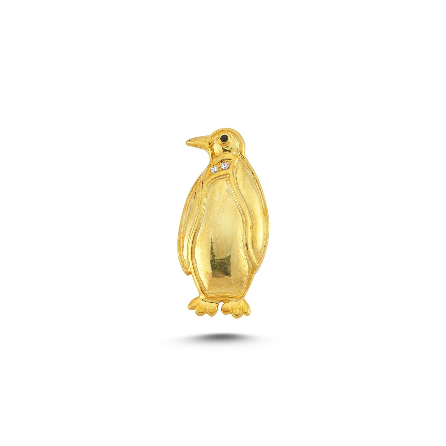 Beelo Gold 14K Altın Penguen Kolye Ucu