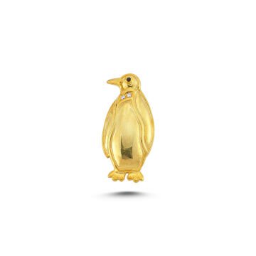 Beelo Gold 14K Altın Penguen Kolye Ucu