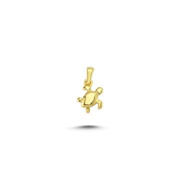 Beelo Gold 14K Altın Kaplumbağa Kolye Ucu