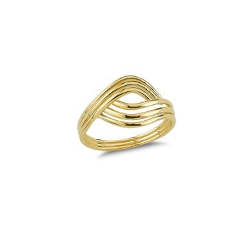 Beelo Gold 14K Altın Tasarım Yüzük