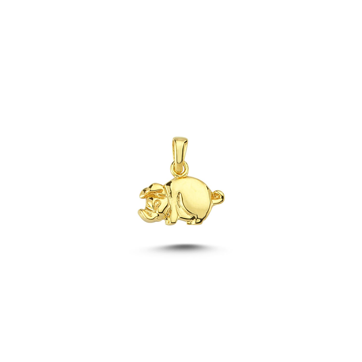 Beelo Gold 14K Altın Domuz Kolye Ucu