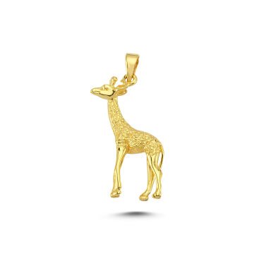 Beelo Gold 14K Altın Zürafa Kolye Ucu