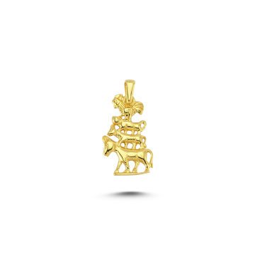 Beelo Gold 14K Altın Bremen Mızıkacıları Kolye Ucu