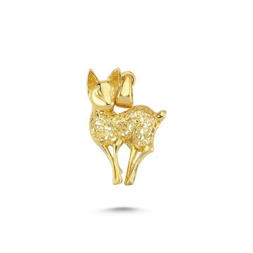 Beelo Gold 14K Altın Ceylan Kolye Ucu