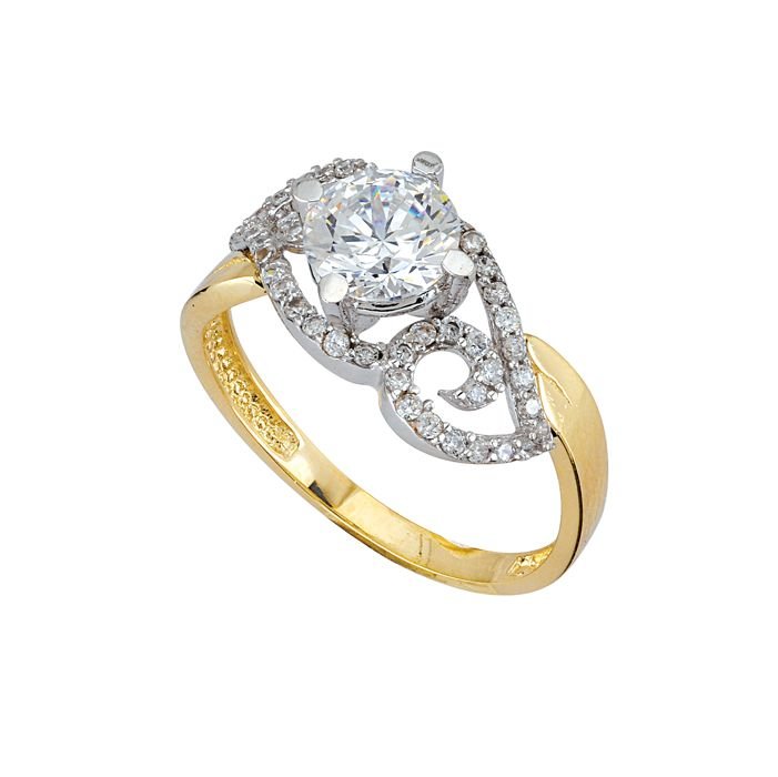 Beelo Gold 14K Altın Tek Taş Yüzük TYTT238