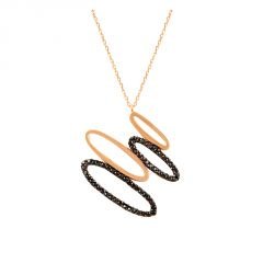 Beelo Gold 14K Altın Zirkon Tasarım Kolye