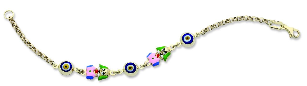 Beelo Gold 14K Altın  Çocuk Nazar Bileklik CML002